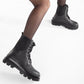 Suzette - Black Combat Boots