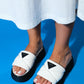 Luxes - White Thick Sole Slipper (Women)