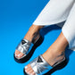 Luxes - Silver Thick Sole Slipper (Women)