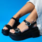 Laus - Black Platform Sandal (Women)