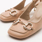Karol - Beige Heeled Shoe (Women)