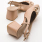 Karol - Beige Heeled Shoe (Women)