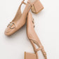 Karol - Beige Heeled Shoe (Women)