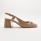 Karol - Beige Heeled Shoe (Women)