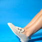 Michigan - Beige Knit Buckle Loafer Shoe (Women)