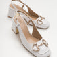 Karol - White Heeled Shoe (Women)