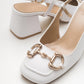 Karol - White Heeled Shoe (Women)