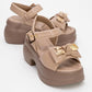 Merida Dark Beige Buckle Platform Sandal (Women)