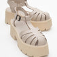 Verua Platform Sandal Beige