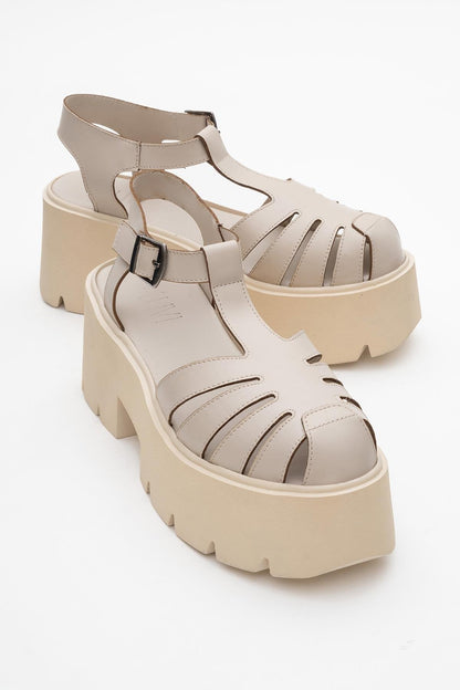 Verua Platform Sandal Beige