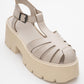 Verua - Beige Platform Sandal (Women)