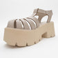 Verua - Beige Platform Sandal (Women)