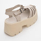 Verua - Beige Platform Sandal (Women)