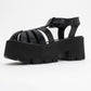 Verua - Black Platform Sandal (Women)