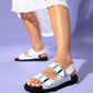 Olimpa - White Flat Sandal (Women)