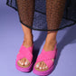Lungo - Fuchsia Cross-Strap Chunky Platform Sandal (Women)
