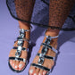 Never - Silver Embellished Sandal (Women)