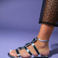 Never - Silver Embellished Sandal (Women)
