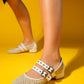 Lapis - Beige Woven Low Heel Shoe (Women)
