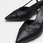 Point - Black Heeled Shoe (Women)