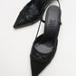 Point - Black Heeled Shoe (Women)