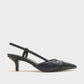 Point - Black Heeled Shoe (Women)
