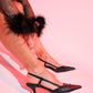 Point - Black Heeled Shoe (Women)