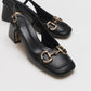 Karol - Black Heeled Shoe (Women)