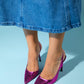 Twine - Metallic Fuchsia Heeled Shoe (Women)