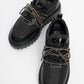 Theos - Black Parachute Stone-Embellished Sneaker (Women)