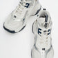 Lowel White-Navy Sneaker Boot (Women)