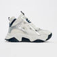 Lowel White-Navy Sneaker Boot (Women)