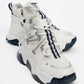 Seraphine - White Navy Zippered And Lace-Up Women's Sport Boot (Women)