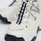 Seraphine - White Navy Zippered And Lace-Up Women's Sport Boot (Women)