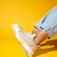 Perissa - Beige Stretch Seam Detail Women's Sneaker (Women)