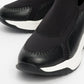 Perissa - Black Stretch Seam Detail Women's Sneaker (Women)