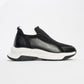 Perissa - Black Stretch Seam Detail Women's Sneaker (Women)