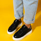 Andro - Black Platinum Thick Sole Women's Sneaker (Women)