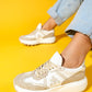 Nolton - Beige-White Sneaker (Women)