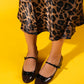 Stela - Brown-Black Patent Heeled Ballet Flat (Women)