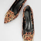 Meteona - Black And Yellow Patterned Heeled Shoe (Women)