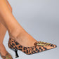 Meteona - Black And Yellow Patterned Heeled Shoe (Women)