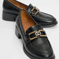 Carlos - Black Buckle Loafer (Women)