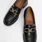 Carlos - Black Buckle Loafer (Women)