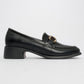 Carlos - Black Buckle Loafer (Women)
