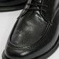Chies - Black Patterned Lace-Up Loafer (Women)