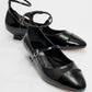 Uster - Black Patent Low Block Heel Shoe (Women)