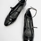 Uster - Black Patent Low Block Heel Shoe (Women)