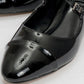 Uster - Black Patent Low Block Heel Shoe (Women)