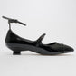 Uster - Black Patent Low Block Heel Shoe (Women)